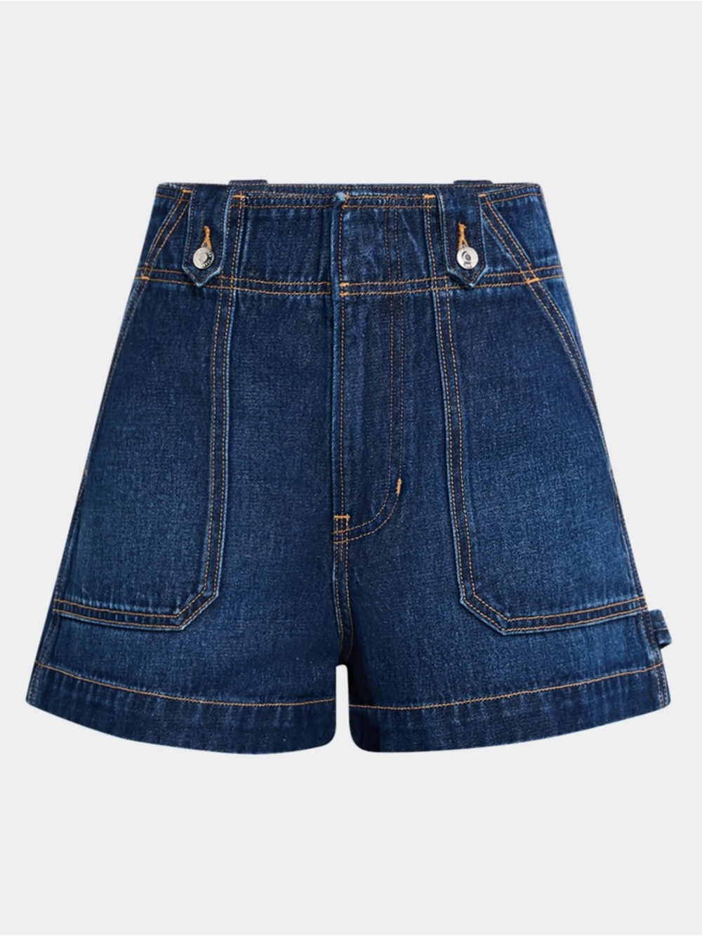 NWT Veronica Beard Graham High Waisted Denim Shorts Bright Blue size 24